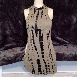 High Neck Tie Dye Tank